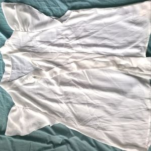 NEVER WORN white short sleeve